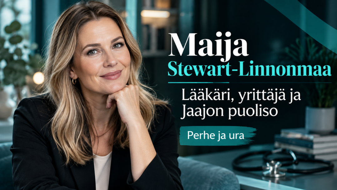 Maija Stewart Linnonmaa – lääkärinä työskennellyt yrittäjä ja Jaajo Linnonmaan puoliso